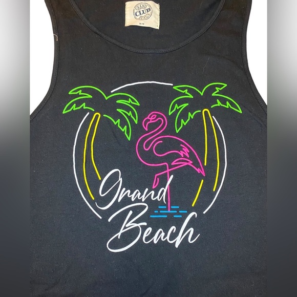 Grand Beach Flamingo Black Tank - Picture 7 of 7